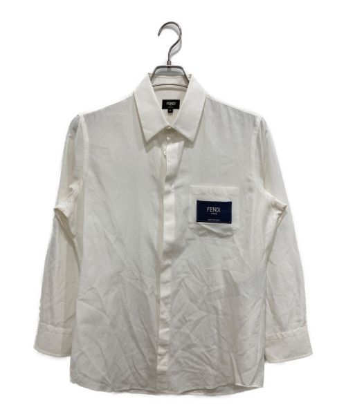 FENDI（フェンディ）FENDI (フェンディ) LONG-SLEEVED SHIRTS ホワイト サイズ:39の古着・服飾アイテム