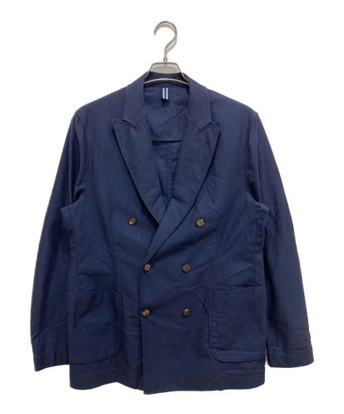 Bagutta（バグッタ）BAGUTTA (バグッタ) ダブルブレストジャケット ブルー サイズ:48の古着・服飾アイテム