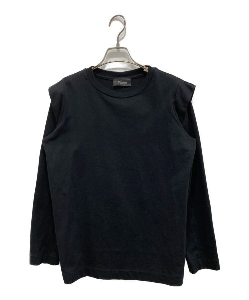 HARDY NOIR（アルディーノアール）HARDY NOIR (アルディーノアール) パワーショルダーロンT ブラック サイズ:Freeの古着・服飾アイテム