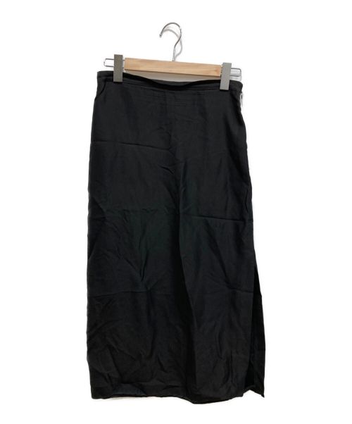 AURALEE（オーラリー）AURALEE (オーラリー) スリットシルクスカート ネイビー サイズ:Sの古着・服飾アイテム