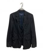 COMME des GARCONS HOMMEコムデギャルソン オム）の古着「ウールサージ製品縮絨テーラードジャケット」｜ブラック