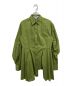 ENFOLD（エンフォルド）の古着「ブロードデフォルメカーブシャツ」｜黄緑
