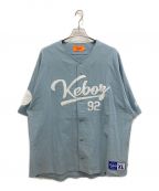 KEBOZケボズ）の古着「ベースボールシャツ」｜スカイブルー