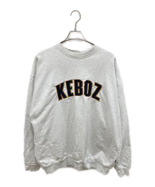 KEBOZ（ケボズ）KEBOZ (ケボズ) ロゴスウェット グレー サイズ:XLの古着・服飾アイテム