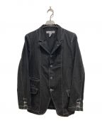 COMME des GARCONS SHIRTコムデギャルソンシャツ）の古着「縮絨ステッチテーラードジャケット」｜ブラック