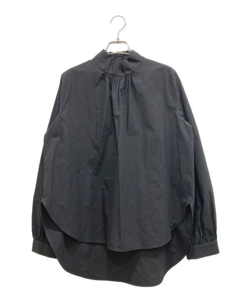 Vin（ヴィン）Vin (ヴィン) 2WAYギャザーブラウス ブラック サイズ:38 未使用品の古着・服飾アイテム