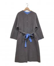 FRAY ID (フレイ アイディー) カシミヤ混BALLIリバーコート グレー サイズ:0(S)