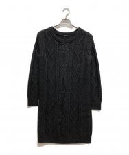 23区 (ニジュウサンク) ウールアルパカワンピース グレー サイズ:38