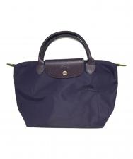 LONGCHAMP (ロンシャン) ル プリアージュ グリーン  S トップハンドルバッグ パープル