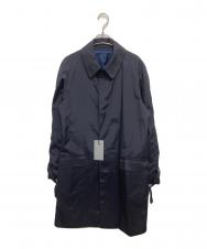 h'm plus by RING JACKET (フームプリュス バイ リングヂャケット) ステンカラーコート ネイビー サイズ:SIZE 50