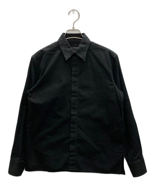 GIVENCHY（ジバンシィ）GIVENCHY (ジバンシィ) 比翼コットンシャツ ブラック サイズ:37の古着・服飾アイテム