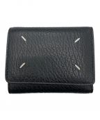 Maison Margielaメゾンマルジェラ）の古着「Zip Compact tri fold wallet」｜ブラック