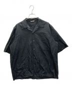 AURALEEオーラリー）の古着「セルビッチオープンカラーシャツ」｜ブラック