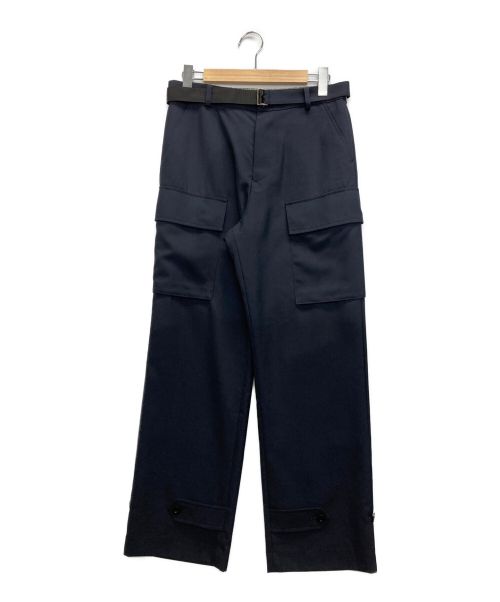 sacai（サカイ）sacai (サカイ) 23SS Suiting Pants/スーチングパンツ ネイビー サイズ:3の古着・服飾アイテム