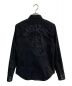 DIESEL (ディーゼル) 長袖シャツ　バック刺繍　ウエスタンシャツ ブラック サイズ:L：5000円