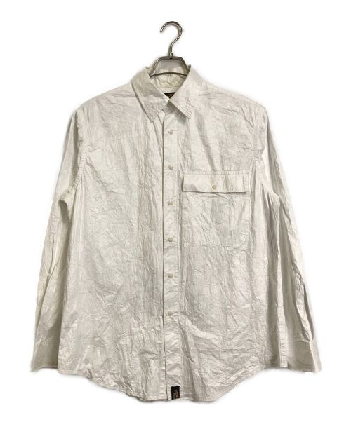 comfy（コンフィー）comfy (コンフィー) スナップシャツ ホワイト サイズ:Lの古着・服飾アイテム