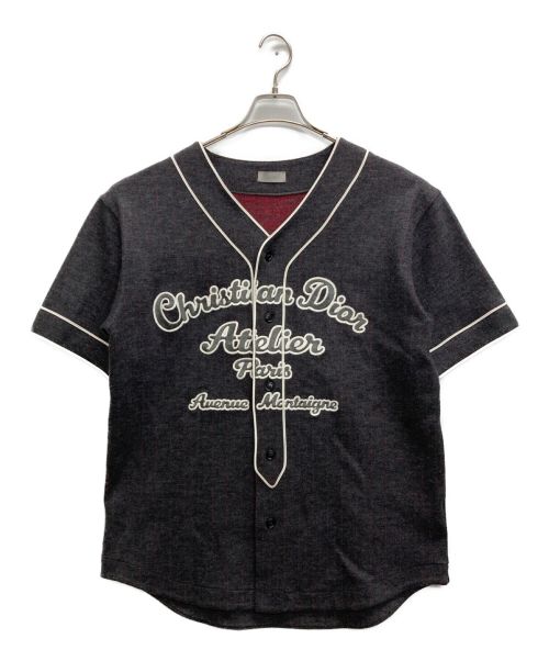 Dior（ディオール）Dior (ディオール) Atelier Baseball Shirt グレー サイズ:Lの古着・服飾アイテム