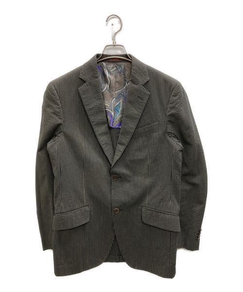 ETRO（エトロ）ETRO (エトロ) 2Bジャケット ブラウン サイズ:46の古着・服飾アイテム