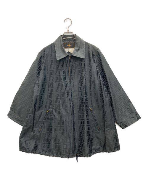FENDI（フェンディ）FENDI (フェンディ) [古着]ズッカ柄ジップコート グレー サイズ:SIZE 38の古着・服飾アイテム