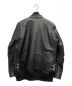 sacai (サカイ) ドッキングレザージャケット ブラック サイズ:2：49800円