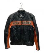 HARLEY-DAVIDSONハーレーダビッドソン）の古着「Classic Riding Leather Jacket(クラシックライディングレザージャケット)」｜ブラック