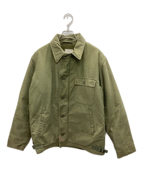 US NAVY（ユーエスネイビー）US NAVY (ユーエスネイビー) [古着]80's A-2デッキジャケット オリーブ サイズ:SIZE Mの古着・服飾アイテム