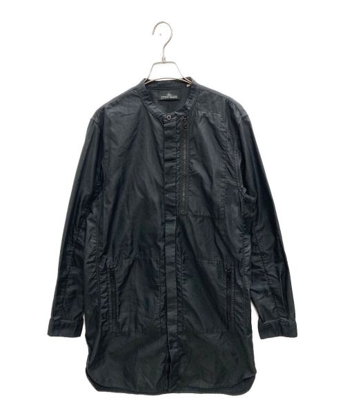 STONE ISLAND（ストーンアイランド）STONE ISLAND (ストーンアイランド) ロングシャツ ブラック サイズ:SIZE Mの古着・服飾アイテム