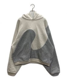 Dior×ERL（ディオール×イーアールエル）の古着「Hooded Sweatshirt」｜グレー×シルバー