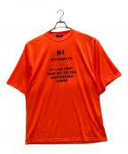 BALENCIAGAバレンシアガ）の古着「メッセージプリントTシャツ」｜オレンジ