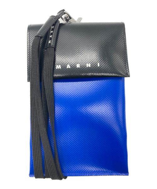 MARNI（マルニ）MARNI (マルニ) スマートフォンケース ブルー×ブラックの古着・服飾アイテム