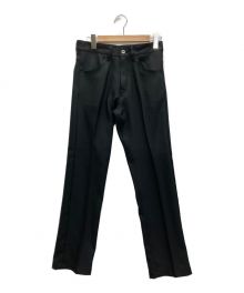 DAIRIKU（ダイリク）の古着「Slim Flasher Pressed Pants」｜ブラック