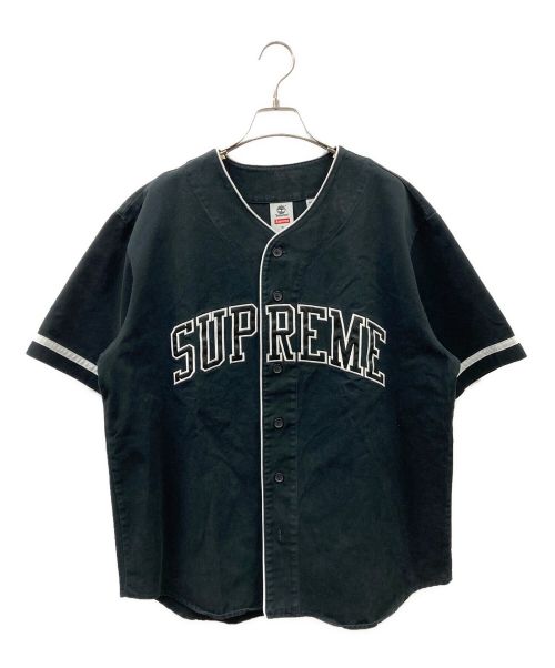 SUPREME（シュプリーム）SUPREME (シュプリーム) Timberland (ティンバーランド) Baseball Jersey ブラック サイズ:Mの古着・服飾アイテム