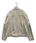 Calvin Klein (カルバンクライン) ウォッシュ加工ユーティリティデニムジャケット ライトグレー サイズ:XL：10000円