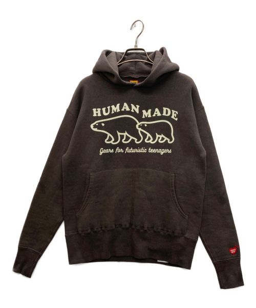 HUMAN MADE（ヒューマンメイド）HUMAN MADE (ヒューマンメイド) TSURIAMI HOODIE ブラウン サイズ:SIZE Sの古着・服飾アイテム