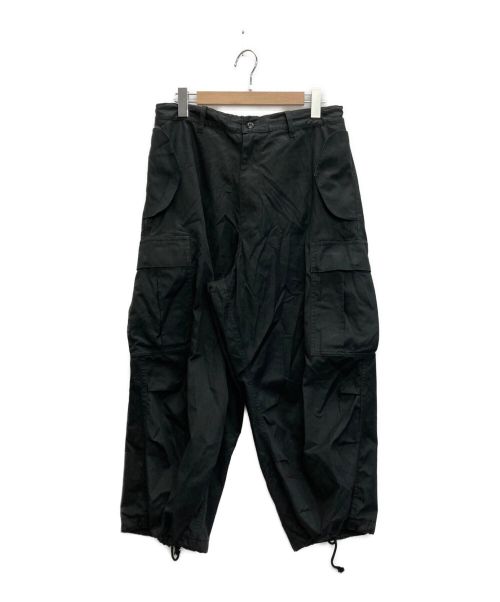 is-ness（イズネス）is-ness (イズネス) WIDE 6PK PANTS ブラック サイズ:Lの古着・服飾アイテム