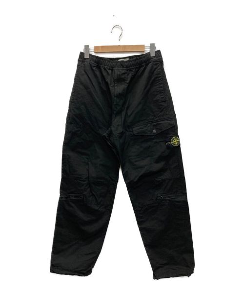 STONE ISLAND（ストーンアイランド）STONE ISLAND (ストーンアイランド) Ripstop cargo pants ブラック サイズ:SIZE W32の古着・服飾アイテム