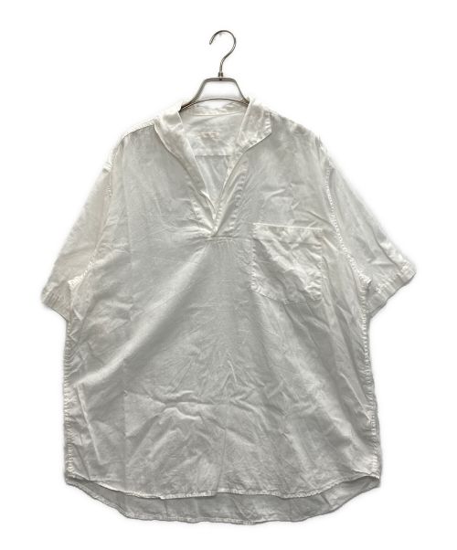COMOLI（コモリ）COMOLI (コモリ) ベタシャン スキッパー半袖シャツ ホワイト サイズ:SIZE 2の古着・服飾アイテム