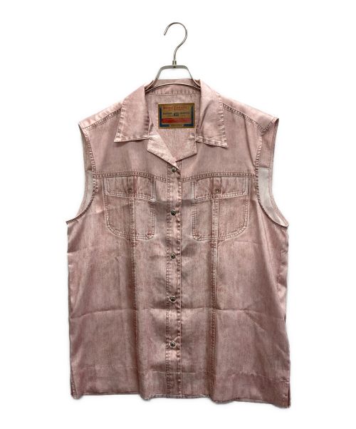 DIESEL（ディーゼル）DIESEL (ディーゼル) C-Mohjaノースリーブ シャツ ピンク サイズ:SIZE 38の古着・服飾アイテム