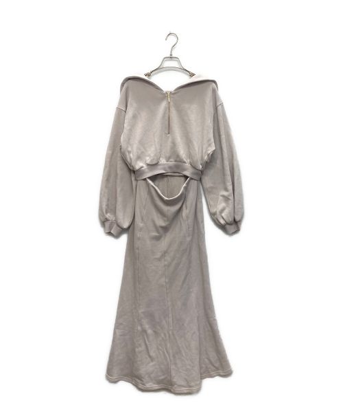 HER LIP TO（ハーリップトゥ）HER LIP TO (ハーリップトゥ) Half Zip Sweat Dress nude petale サイズ:Sの古着・服飾アイテム