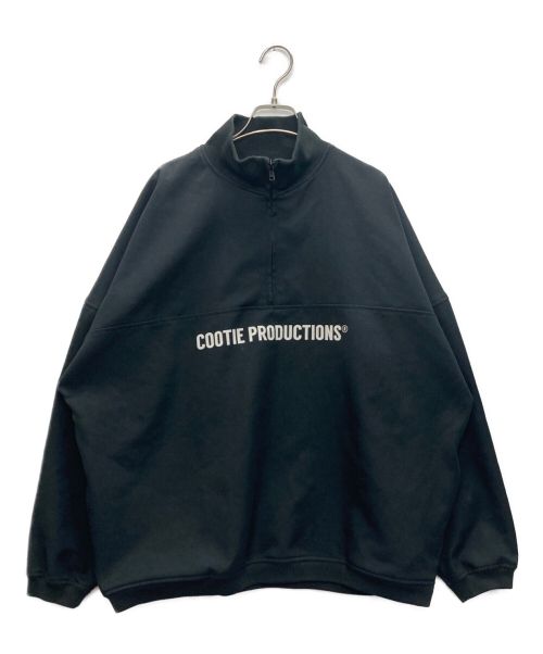 COOTIE PRODUCTIONS（クーティープロダクツ）COOTIE PRODUCTIONS (クーティープロダクツ) Polyester Twill Half Zip L/S Tee ブラック サイズ:SIZE Mの古着・服飾アイテム