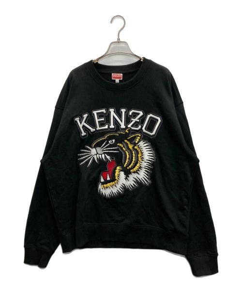 KENZO（ケンゾー）KENZO (ケンゾー) VARSITY JUNGLEタイガースウェット ブラック サイズ:SIZE XLの古着・服飾アイテム