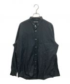 ISSEY MIYAKEイッセイミヤケ）の古着「スモールカラーシャツ」｜ブラック