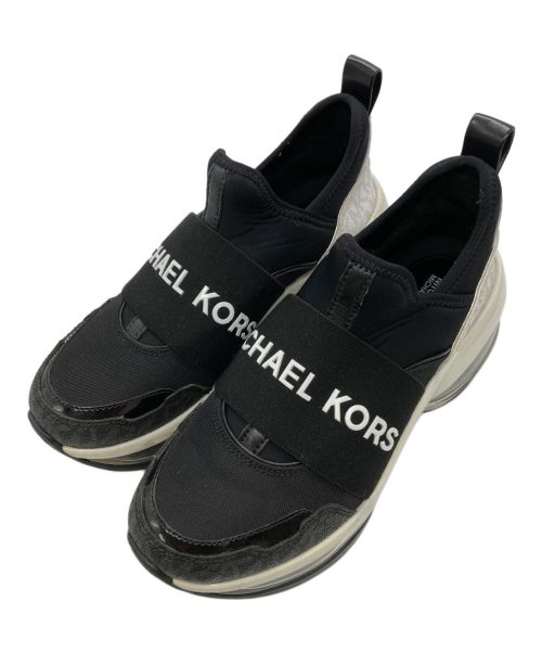MICHAEL KORS（マイケルコース）MICHAEL KORS (マイケルコース) OLYMPIA SLIP ON EXTREME ブラック サイズ:SIZE 6.5の古着・服飾アイテム