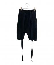 THIMISTER (ティミュスター) カンガルースエードサルエルパンツ ブラック サイズ:S