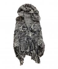 Y's (ワイズ) スラブラッセルヘムギャザーブルゾン ホワイト×ブラック サイズ:SIZE2