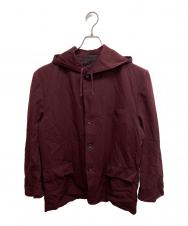 COMME des GARCONS HOMME PLUS (コムデギャルソンオムプリュス) フーデッドテーラードジャケット ボルドー サイズ:SIZE M