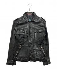 GUILD PRIME (ギルドプライム) レザージャケット ブラック サイズ:SIZE3