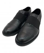 COMME des GARCONS HOMME PLUS (コムデギャルソンオムプリュス) ゴムバンドブローグシューズ PP-K103-001-1-3 ブラック サイズ:SIZE26
