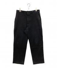 COMOLI (コモリ) ブラックデニム オーバーパンツ　D01-03002 ブラック サイズ:SIZE 2
