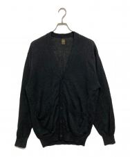 BATONER (バトナ―) WASHED HIGH COUNT LINEN V NECK CARDIGAN（ウォッシュド ハイカウント リネン ブイネック カーディガン）　BN-26SM-021 グレー サイズ:SIZE　３